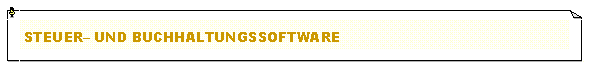 Textfeld: Steuer und Buchhaltungssoftware